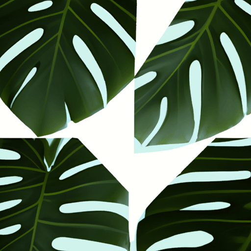 An image showcasing the intricate network of fenestration in Monstera leaves