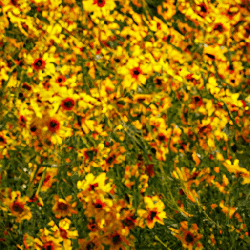 An image showcasing the vibrant lance-leaved coreopsis in full bloom, surrounded by a meticulously maintained garden
