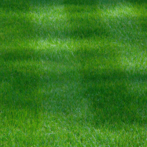 An image showcasing a lush, emerald-green Kentucky Bluegrass lawn, meticulously trimmed to a uniform height