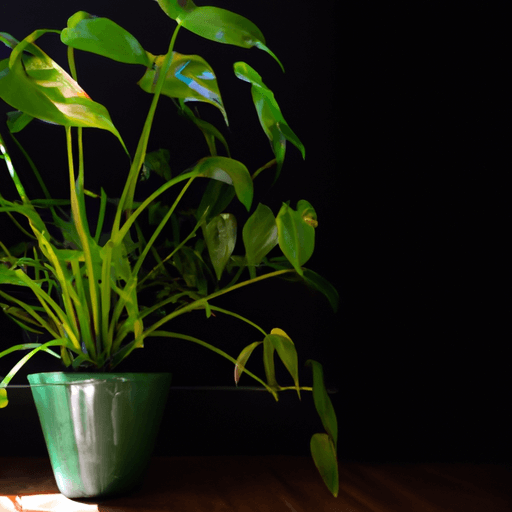 An image showcasing a lush Philodendron Mia plant basking in bright, indirect sunlight, with its glossy leaves prominently displayed