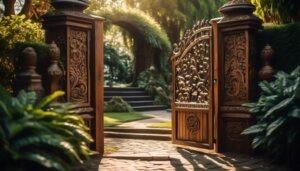 unique wooden gate designs